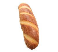 Mikinona Cuscino di Pane Peluche a Forma di Pane Francese 40 Cm, Cuscino Lombare Imbottito in Cotone Pp Lavabile, Decorazione Realistica per Casa e Relax Sul Divano