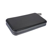 Mikinona Custodia Cd Chiusura Zip Organizer per Dvd e Dischi Borsa Nera Portatile per Auto e Casa Protezione Contro Umidità e Graffi Design un Ottima Organizzazione