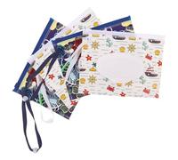 Mikinona Custodia Portatile per Salviette Umidificate Ragazzo Ragazza in Eva Chiusura Zip, Set da 4 Pezzi, Contenitore da Viaggio Riutilizzabile per Cambio Pannolino e Cura