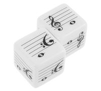 Mikinona Dadi Musicali per 2 Pezzi in Plastica Simboli Note, Gioco Educativo Montessori per Teoria Musicale e Apprendimento Ritmico in Classe Prescolare e Lezioni di Pianoforte