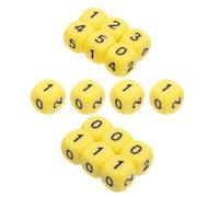 Mikinona Dadi Numerici in Acrilico 16 Mm Per Bambini, Gioco Didattico Per Pensiero Logico e Addizione, Accessorio Educativo Per Aula e Famiglia, Set Da 16 Pezzi