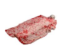 Mikinona Decorazione Halloween Esterni Corpo Finto Luminoso con Occhi LED e Suono Attivato Prop Vittima Ritorno dalla Tomba per Feste Casa Stregata e Giardino