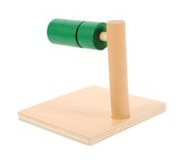 Mikinona Dischi Montessori in Legno su ASSE Orizzontale Giocattolo Sensoriale per Anni Sviluppo Coordinazione Mano-Occhio e creatività Materiali Sicuri e Tattili Gioco Educativo Montessori