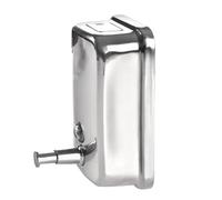 Mikinona Distributore di Sapone da Parete in Acciaio Inox 201 Spesso 500 Ml Dispenser Manuale per Bagno e Doccia Contenitore Sapone ad Alta Capacità per Uso Domestico e Pubblico