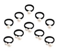 Mikinona Elastici per Chioma con Perle Grandi e Piccole Set da 10 Pezzi Elastici Decorativi Elasticizzati per Donna e Bambina Accessori per Acconciature Eleganti e Quotidiane