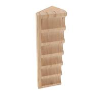 Mikinona Espositore Olio Essenziale in Legno con Scomparti Organizer da Tavolo Incline per Bottiglie Profumo e Smalti Supporto Stabile per Camera e Vanity