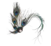 Mikinona Fascia Charleston 2pcs Retro Clip Di Perno Di Del Pavone Fascinator Donne Fascinator Pavone Fasce Per Per i Cinesi Clip Di Flapper Clip Di Festa Di Ballo Accessori Burlesque