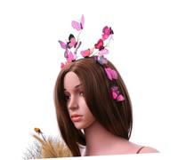 Mikinona Fascia Per Sposa Cerchietto Design Farfalle Adatta Alla Testa Si Infila Perfettamente Nei Sotto La Accessorio