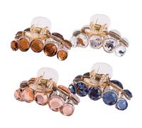 Mikinona Fermagli Per Con Strass Alla Moda 4 Pezzi Fermagli Per Coda Di Cavallo Semplici Accessori Decorativi Per Da Donna
