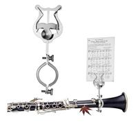 Mikinona Fermaglio per Spartiti Musicali per Clarinetto Regolabile in Metallo per Lira Clip Resistente e Portatile per Strumenti Musicali