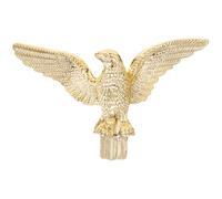 Mikinona Flag pole eagle topper in plastico oro, testa d'aquila per bandiera da esterno, facile da installare, previene l'involucro, per palo bandiera e spazi all'aperto