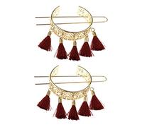 Mikinona Forcine Per Con Nappe Dal Design Retrò Set Da 2 Pezzi Per Ragazze Decorative Per Ricci
