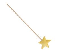 Mikinona Forma di Stella Portatile, Accessorio per Feste Cosplay da Fata, Decorazione per Compleanni e Giochi di Ruolo, Colore Giallo Chiaro, 1 Pezzo