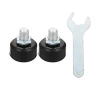 Mikinona Freno per Pattini Rotelle a Doppia Serie con Cuscinetto in Gomma Nero Ampia Area di Arresto Facile da Installare per Pattinaggio Artistico e Regolabile Accessorio Sicuro e Pratico