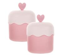 Mikinona Frusta Pervare Viso Portatile in Plastica Colorata, Tazza per Produzione di Schiume per Pulizia del Viso, Creatore di Schiuma Facciale per Impiego Domestico e Viaggi, Set da 2