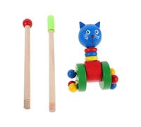 Mikinona Giocattolo da Spingere per Design Animaletto Legno Camminatore Multifunzionale per Apprendimento e Gioco Sicuro e Resistente per Ragazzo Ragazza e Piccoli