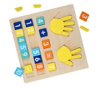 Mikinona Giocattolo Matematico in Legno Educativo per Gioco Cognitivo con Numeri Lisci e Sicuri Aiuto Didattico per Scuola dell'Infanzia e Asilo Stimola Immaginazione e Coordinazione