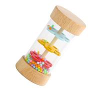 Mikinona Giocattolo Musicale Bastone Pioggia per Strumento Percussione Sensoriale Educativo Dimensioni per Presa Suoni Pioggia con Perline Colorate per Sviluppo Tattile e Didattica Precoce