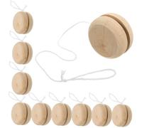 Mikinona Giocattolo Yo-yo in Legno Fai Da Te 15 Pezzi Per Ragazzo Ragazza, Set Creativo Per Dipingere e Sviluppare Capacità Motorie e Coordinazione, Sicuro e Multifunzionale Per Attività Educative