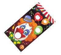 Mikinona Gioco da Lancio Sacchi di Sabbia 3 Pezzi, Bandiere da Appendere Clown in Poliestere, Stendardo da Circo Leggero e Portatile per Feste e Attività All’aperto Colore Colore Casuale