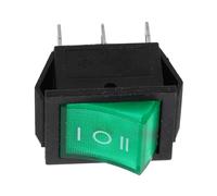 Mikinona Interruttore a Bilanciere a LED Verde a 6 Terminali per Barche e Auto, Interruttore Elettrico di Avviamento e Luce Freno ad Alta Potenza, Pulsante di Accensione e Spegnimento