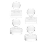 Mikinona Kit 4 Pezzi Timbri per Ombretti e Fard, Strumento per Premere Polveri Compatto e Riutilizzabile, Accessorio Trucco Occhi da Viaggio per Riparazione Palette e Applicazione