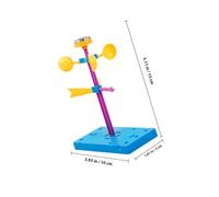 Mikinona Kit Gioco Vento per Giocattolo Educativo Scientifico DIY e Direzione Materiale Sicuro e Resistente Stimola Creatività e Apprendimento Manuale Regalo Compleanno Ragazzi e Ragazze