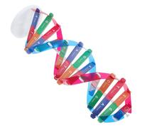 Mikinona Kit Modello Dna Doppia Assemblabile per Studio Genetico Modello Scientifico Educativo Spirale Struttura Molecolare per Laboratori Scolastici e Apprendimento Scientifico
