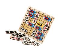 Mikinona Labirinto in Legno con Macchinina Mobile Gioco Educativo per Anni Allenamento Logica e Coordinazione Mano-occhio Giocattolo Compatto e Durevole per Attività Indoor e Outdoor