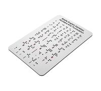 Mikinona Lavagna Alfabeto Braille Punti in Rilievo Numeri Punteggiatura Strumento Didattico Per Apprendimento Principianti Ragazzo Ragazza Ragazza Ciechi Adulti Istruzione Educazione