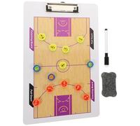 Mikinona Lavagna da Allenatore Basket Magnetica Doppia Faccia Tavoletta Strategica Portatile per Coaching Superficie Resistente e Cancellabile Strumento Pratico per Colore