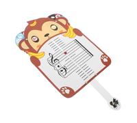 Mikinona Lavagna Musicale Portatile Forma Scimmia Tabellone Didattico per Insegnamento Ritmo e Teoria Musicale Carte Studio per Principianti Strumento Educativo per Casa e Scuola
