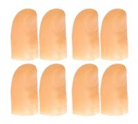 Mikinona Luce per Punta del Pollice 8 Pezzi Lampada da Dito Rossa Lampeggiante Plastica Taglia Unica per Trucco Magico e Giochi Accessorio Luminoso per e Amici