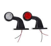 Mikinona Luci Laterali Marker LED per Camion e Rimorchio Corpo in Abs Robusto e Area di Irradiazione Larga, Luci di Posizione Rosso e Bianco per Uso Semi-rimorchio