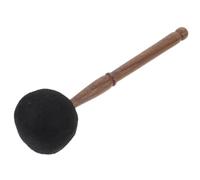 Mikinona Mallet Per Ciotola Tibetana Strumento Per Meditazione e Yoga Accessorio Per Sound Bowl Ergonomico Nero Media