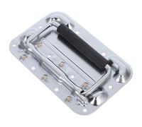 Mikinona Maniglia a Molla 8mm per Flight Case, Ferro Argento | Montaggio a Superficie, per Casse e Casse Attrezzi, Uso Retrofit, Tecnici e Troupe in Trasporto