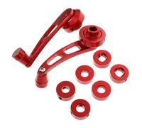 Mikinona Maniglia Alzavetro Auto in Alluminio Rosso Maniglia Finestrino Ergonomica Kit Sostituzione Facile per Auto Accessorio Resistente e Stile Moderno