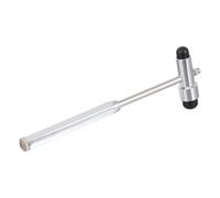 Mikinona Martello Neurologico Metallico Doppia Testa per Riflessi Diagnostici e Sensibilità Nerve Strumento Multifunzionale per Ospedali Cliniche e Massaggi Design Robusto e Colore Casuale