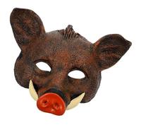 Mikinona Maschera Cinghiale Halloween Realistica Marrone per Adulti Prop Cosplay Decorativo per Festa Carnevale e Mascherata Materiale Sicuro e Comoda da Indossare