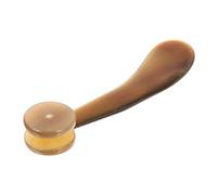 Mikinona Massage Tool Roller in Ox Horn Compact Two-wheel Body Massager for Neck Face Back Shoulders Legs Smooth Edges for Safe Pressure Point Massage