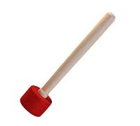 Mikinona Mazza Per Campane Tibetane Piccola Avvolta Testa in Silicone Rossa, Battitore Portatile Per Ciotole Tibetane, Attaccante Resistente e Pratico Per Meditazione e Strumenti Musicali Buddha