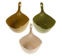 Mikinona Mestolo Per Lacqua Da Bagno Con Manico 3 Pezzi Di Paletta in Plastica Spessa Facile Da Usare Per Doccia E Bagno