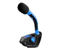 Mikinona Microfono USB per Computer con Luci Multifunzione per Karaoke e Chat Voce Omnidirezionale con Regolazione Volume