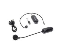 Mikinona Microfono Wireless per Insegnante Uhf 720-820mhz Batteria Integrata 500mah-800mah, Leggero in Abs per Insegnamento e Arti Performative