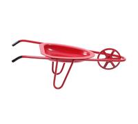 Mikinona Mini Carrello da Giardino in Rosso Riproduzione in Miniatura per Decorazioni Casa delle Bambole Accessorio Fai da Te per Scenari e Paesaggi Regalo Creativo per Collezionisti