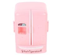 Mikinona Mini Frigorifero Giocattolo da Frigorifero per Ragazzo Ragazza, Mobili in Miniatura con Doppia Porta, Decorazione per Casa delle Bambole, Materiale Sicuro e Superficie Liscia,