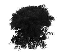 Mikinona Mohawk Afro Corto Riccio per Sintetica con Frangia Naturale Ricci Afro Realistici Regolabile e Confortevole per Cosplay Feste e Quotidiano Nero