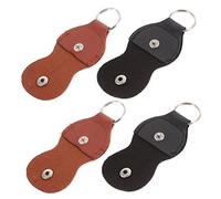 Mikinona Offerta 4 Pezzi Custodia Porta Plettro Per Chitarra Custodia Porta Plettro in Pelle Per Chitarra Elettrica Portachiavi Accessibile Compatto E Comodo
