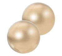 Mikinona Palle da Massaggio in Ottone Set da 2, Sfere Lisce Portatili per Esercizi Manuali e Rilassamento Muscolare, per Adulti e Anziani per Benessere e Sollievo dallo Stress