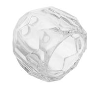 Mikinona Paralume Globo in Vetro Trasparente Ømm per Lampadari e Applique Sfera Piccola con Collo Aperto Copri Lampada Elegante per Sospensione e Ventilatore da Soffitto